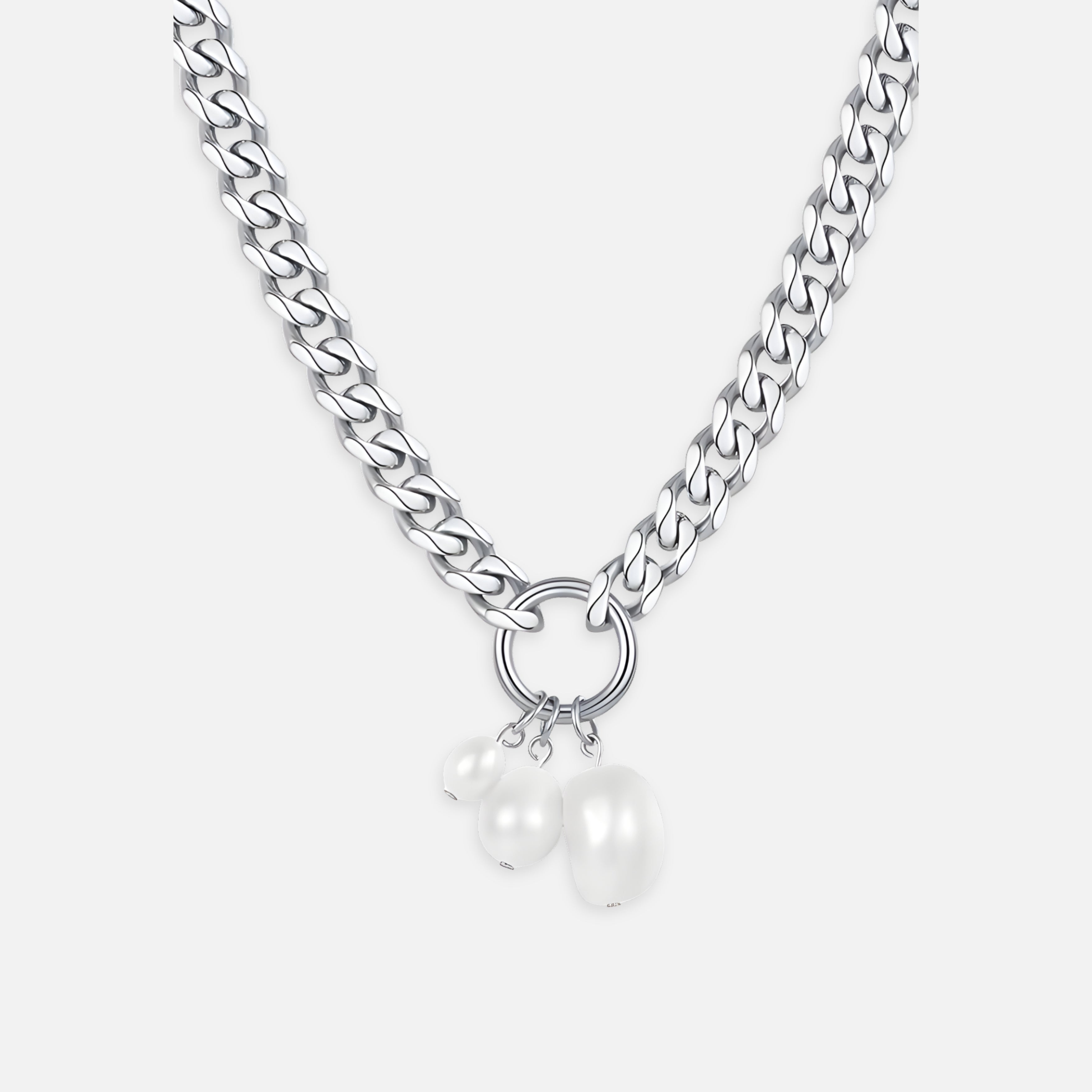 Eden Pearl Cuban Necklace