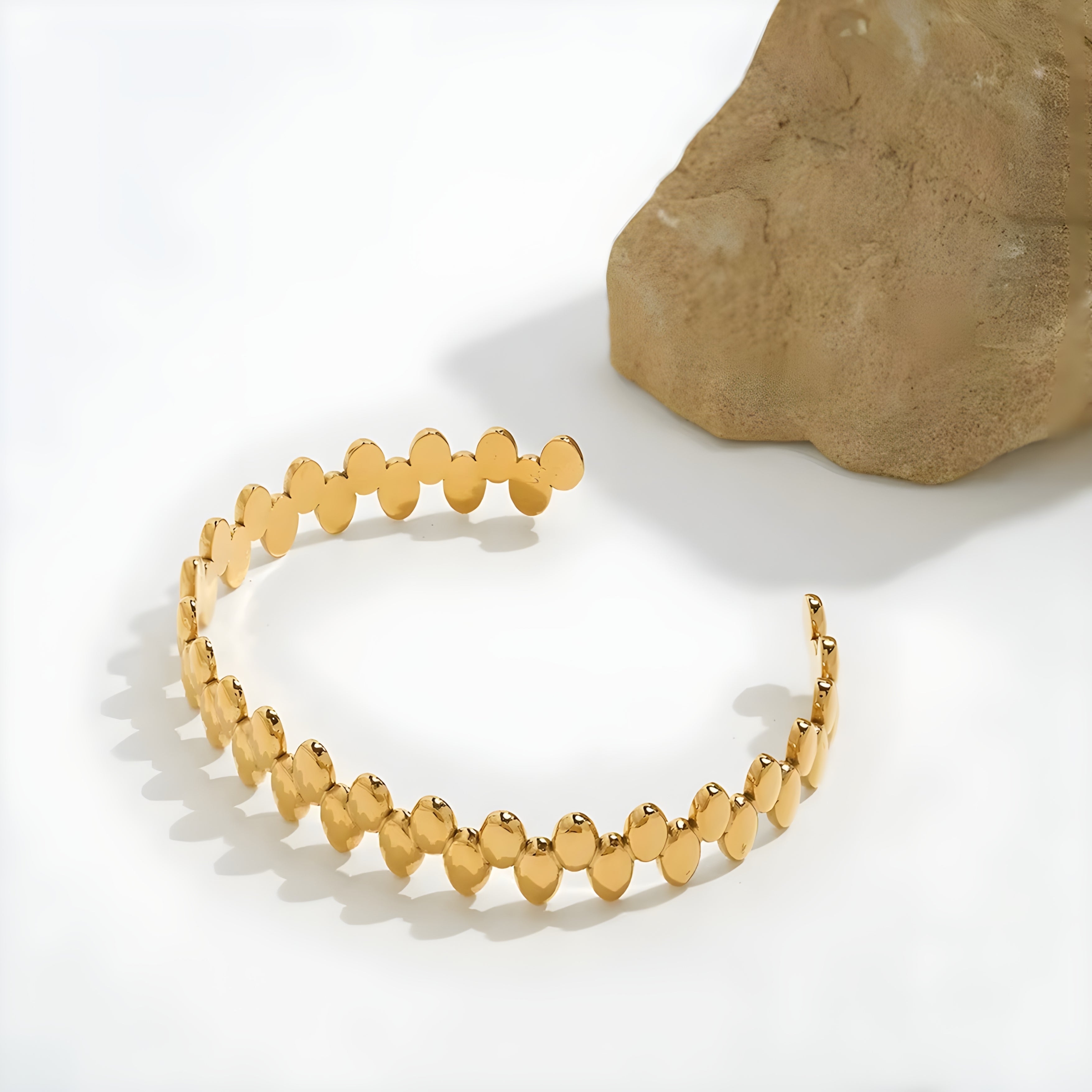 Aura Gold Cuff Bracelet