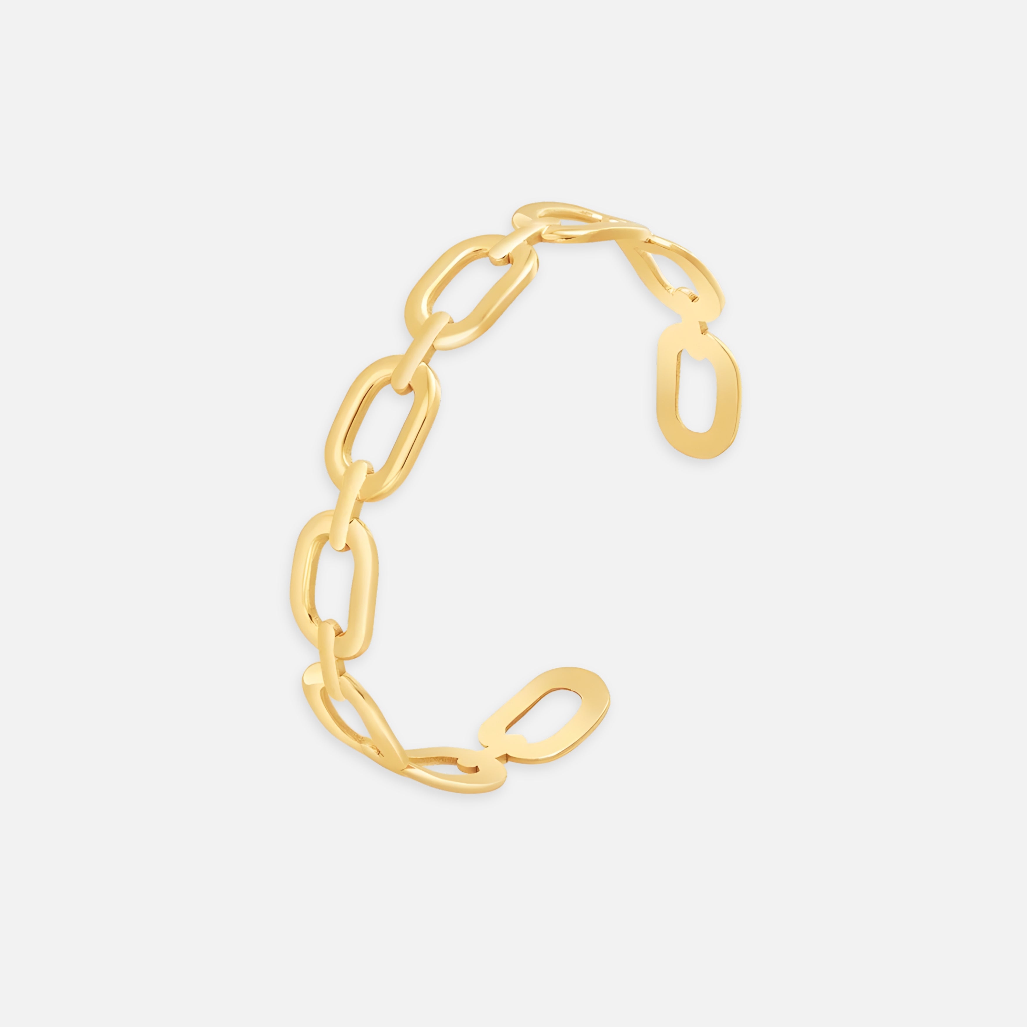 Valor Cuff Chain Gold Bracelet
