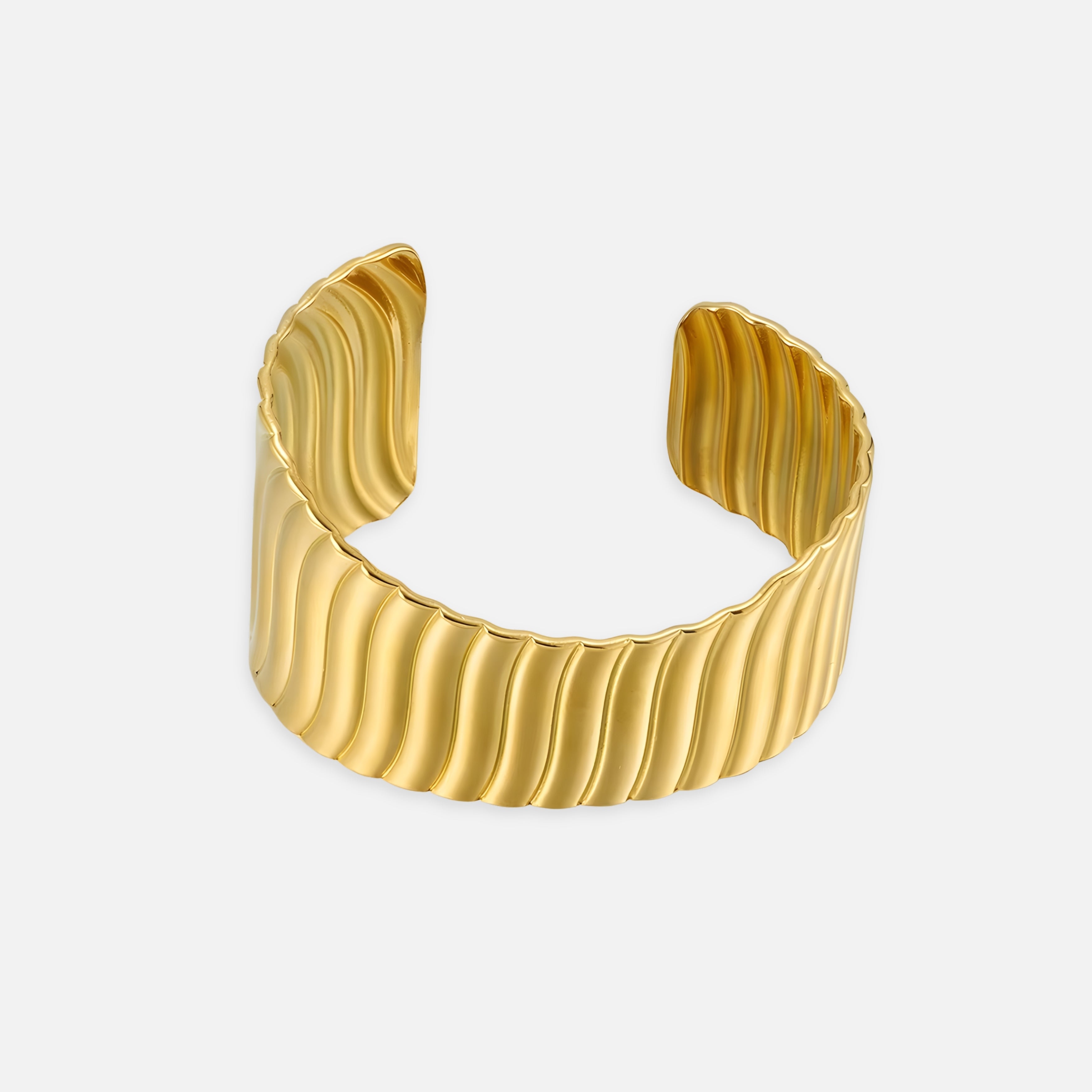 Glow Irregular Gold Cuff Bracelet