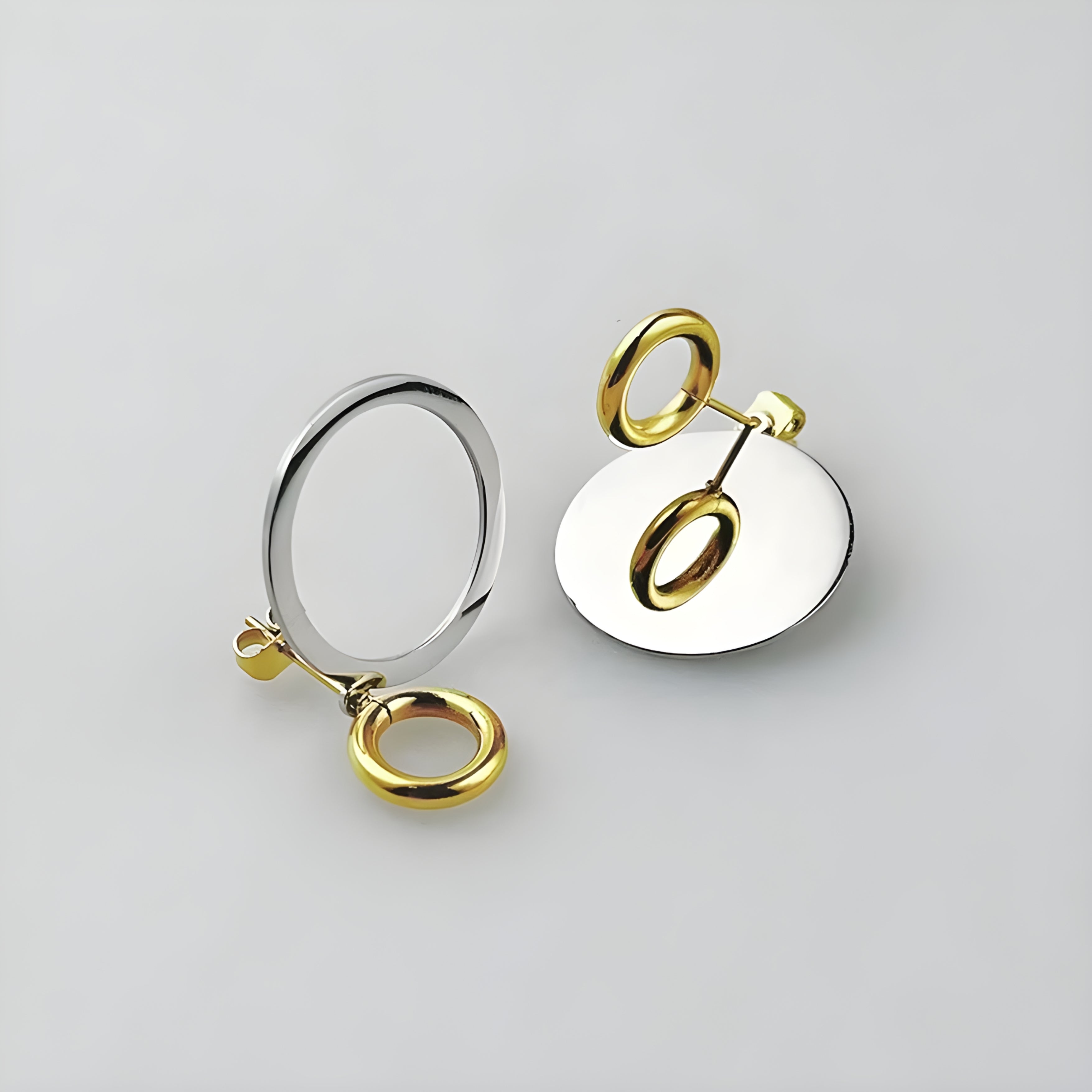 Eclipse Geometric Gold Earrings