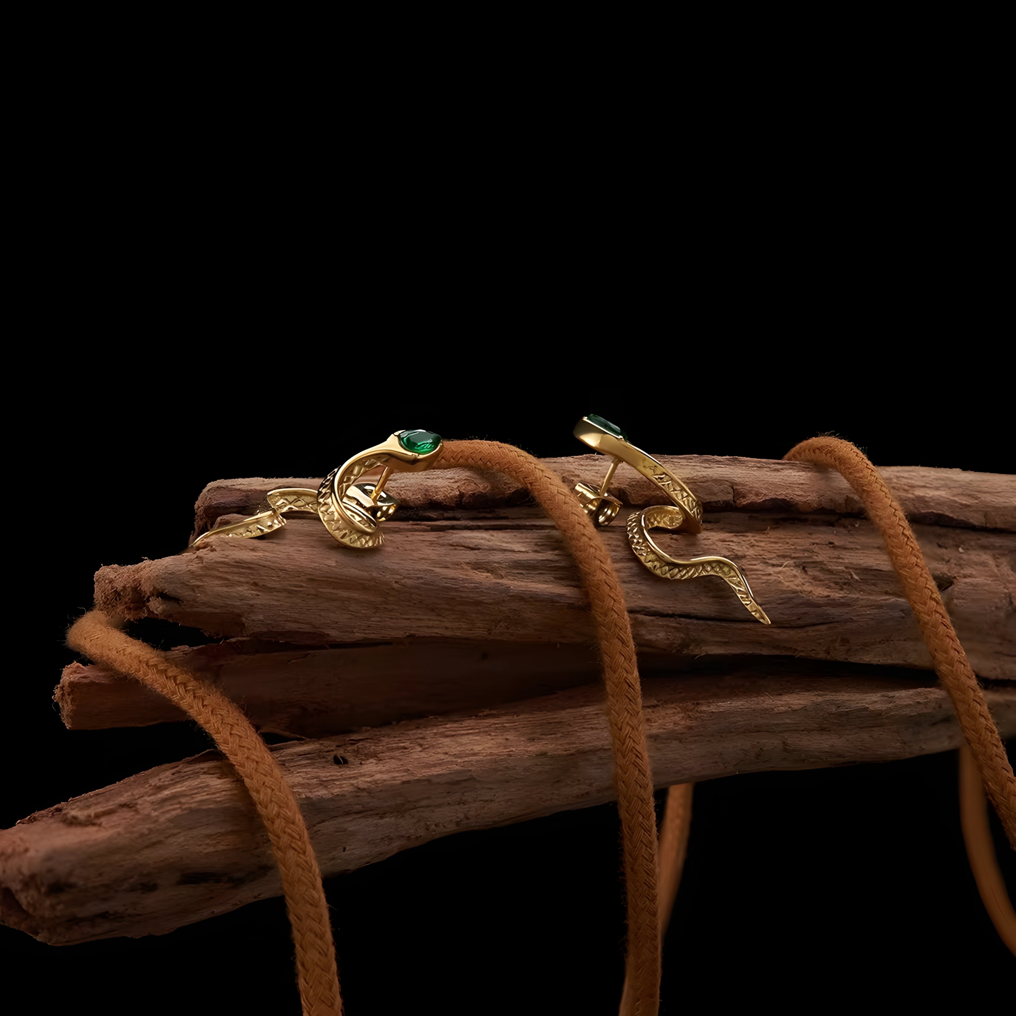 Serpent Zircon Earrings