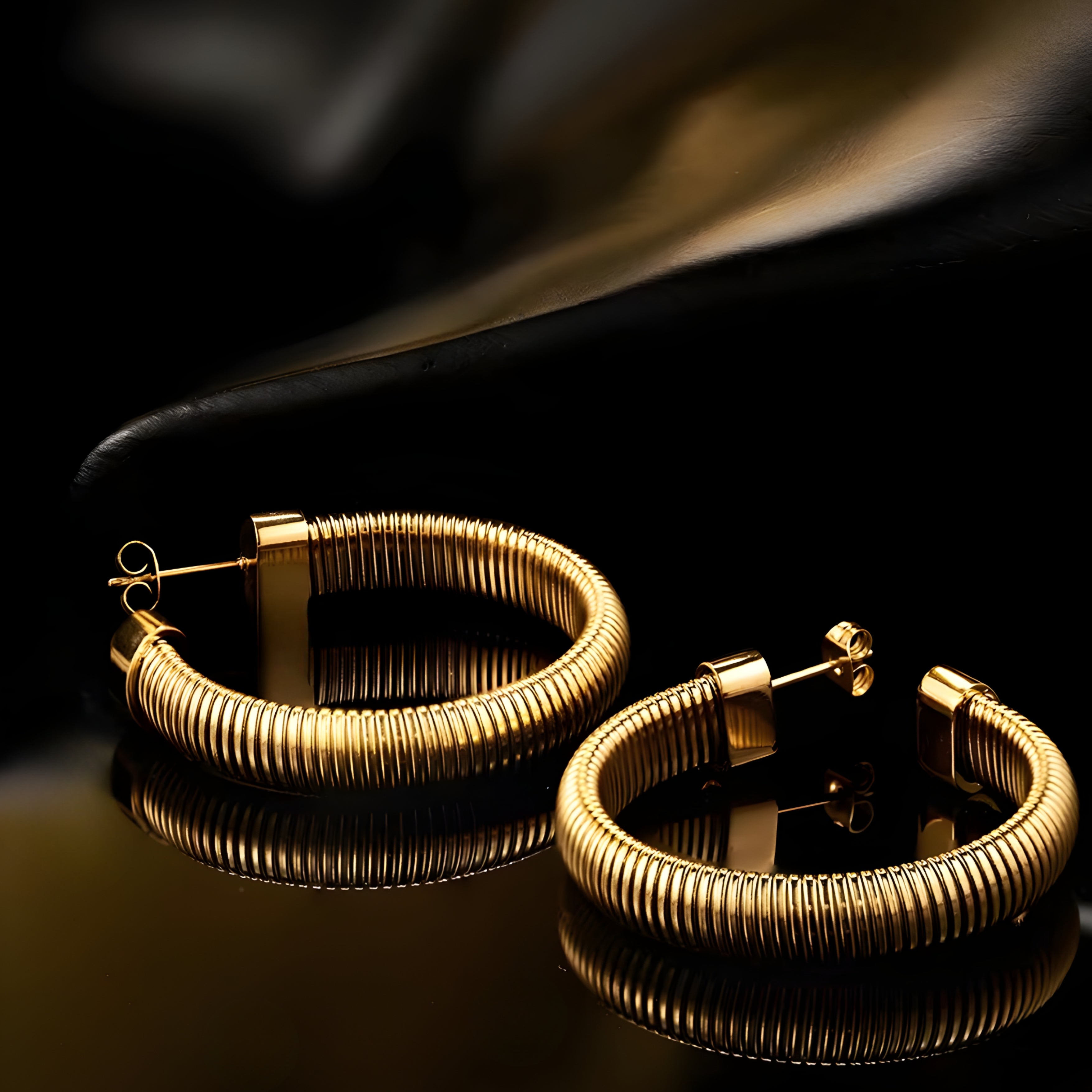 Luxor Chain Gold Earrings