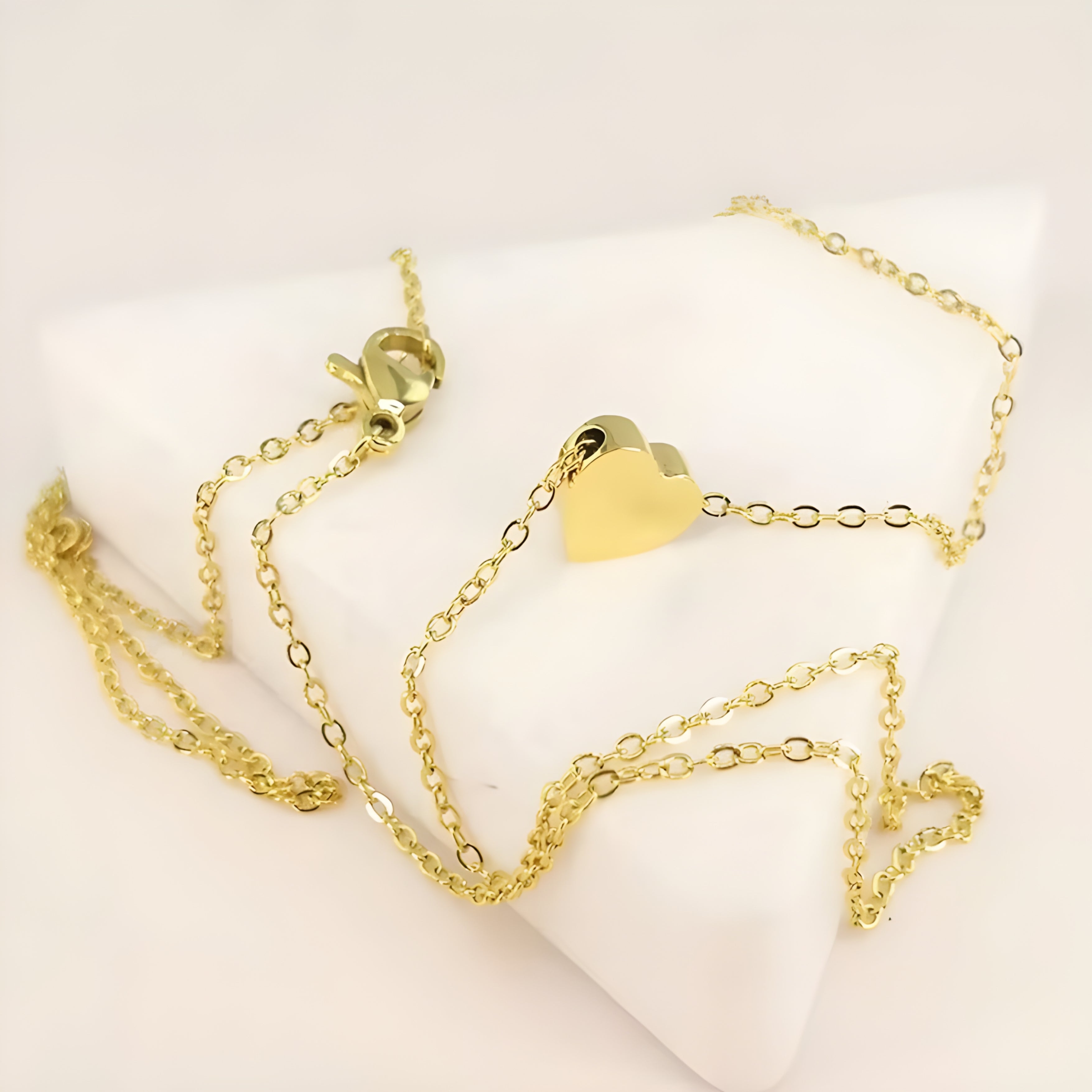 Amora Golden Heart Necklace