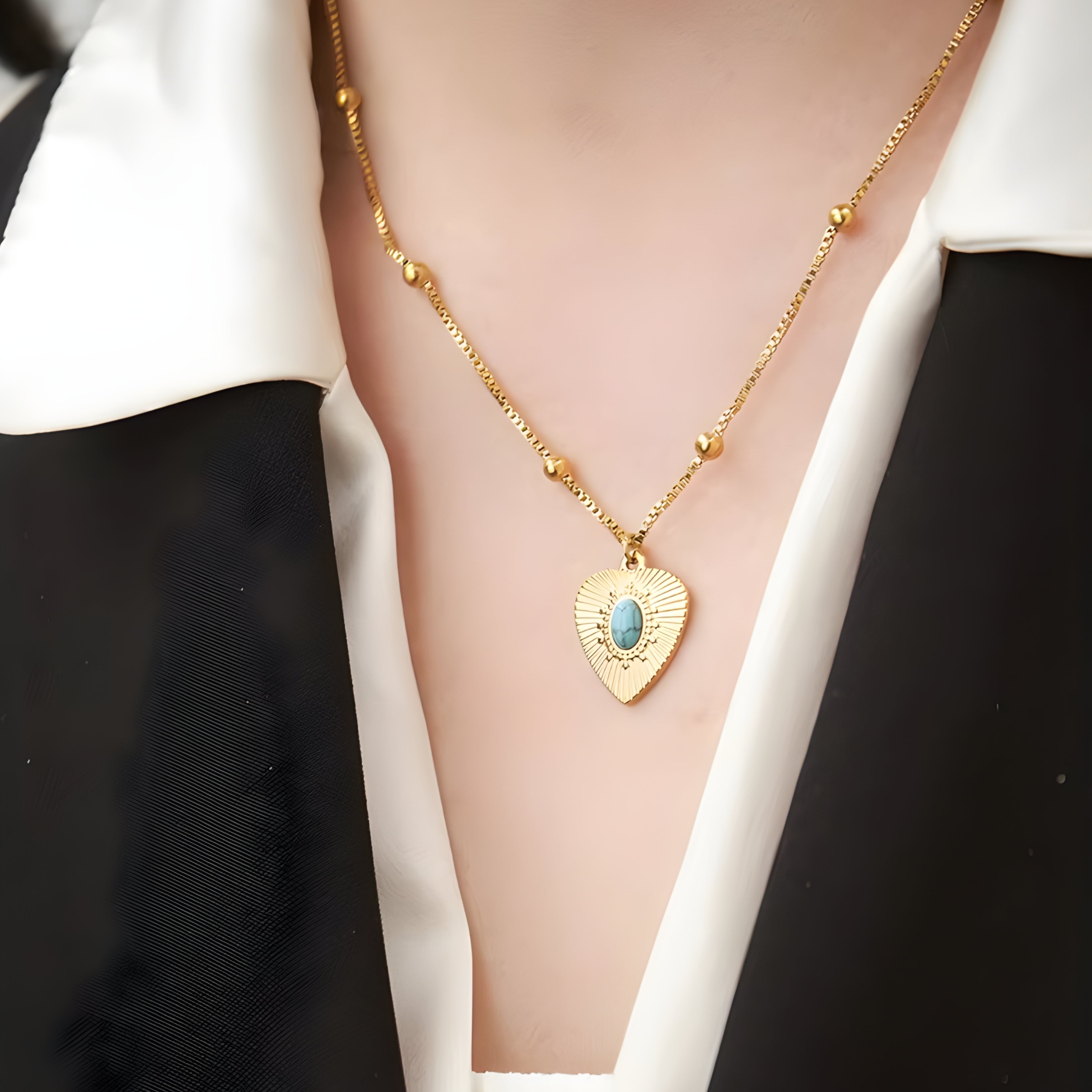 Heart Stone Necklace