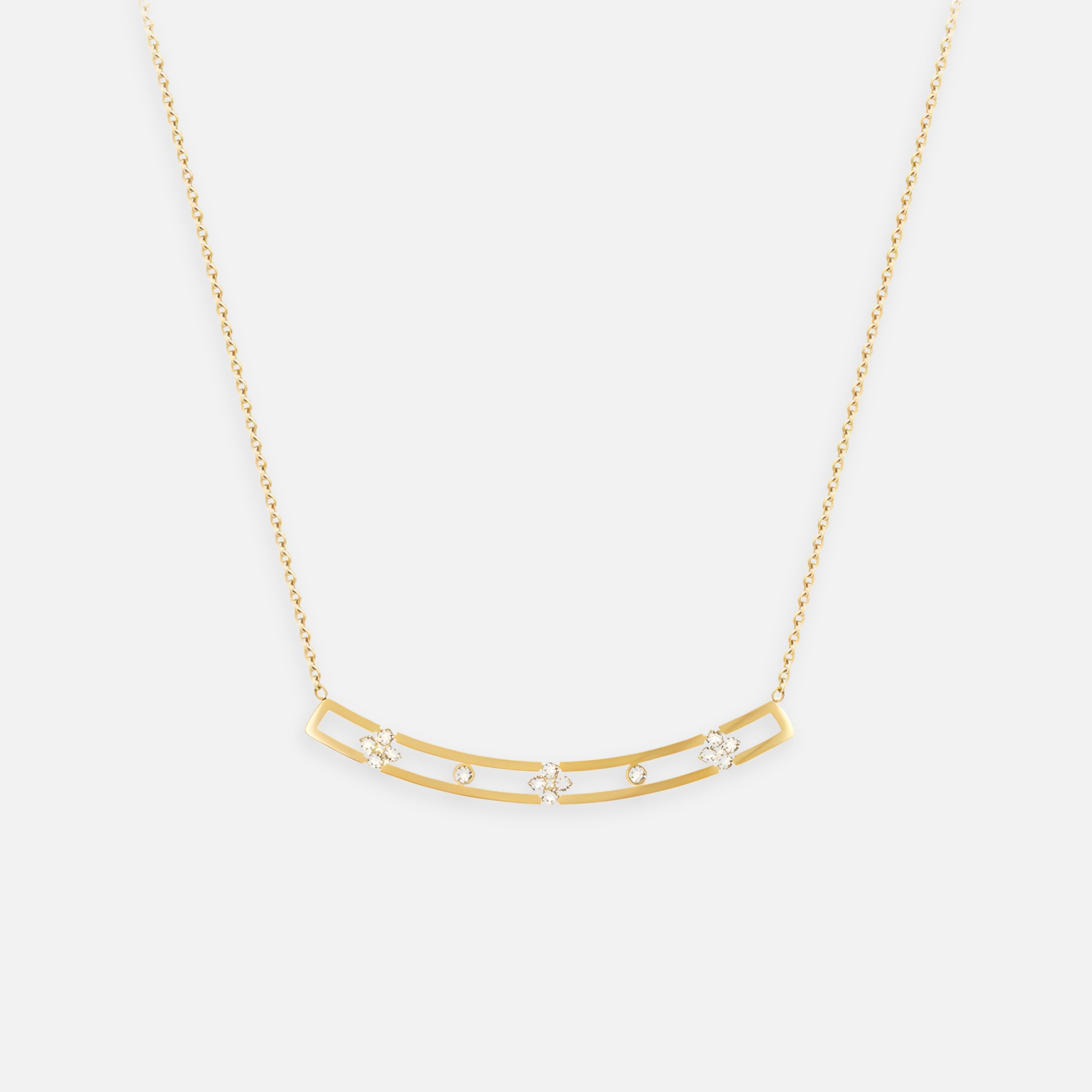 Lyra Curve Bar Necklace
