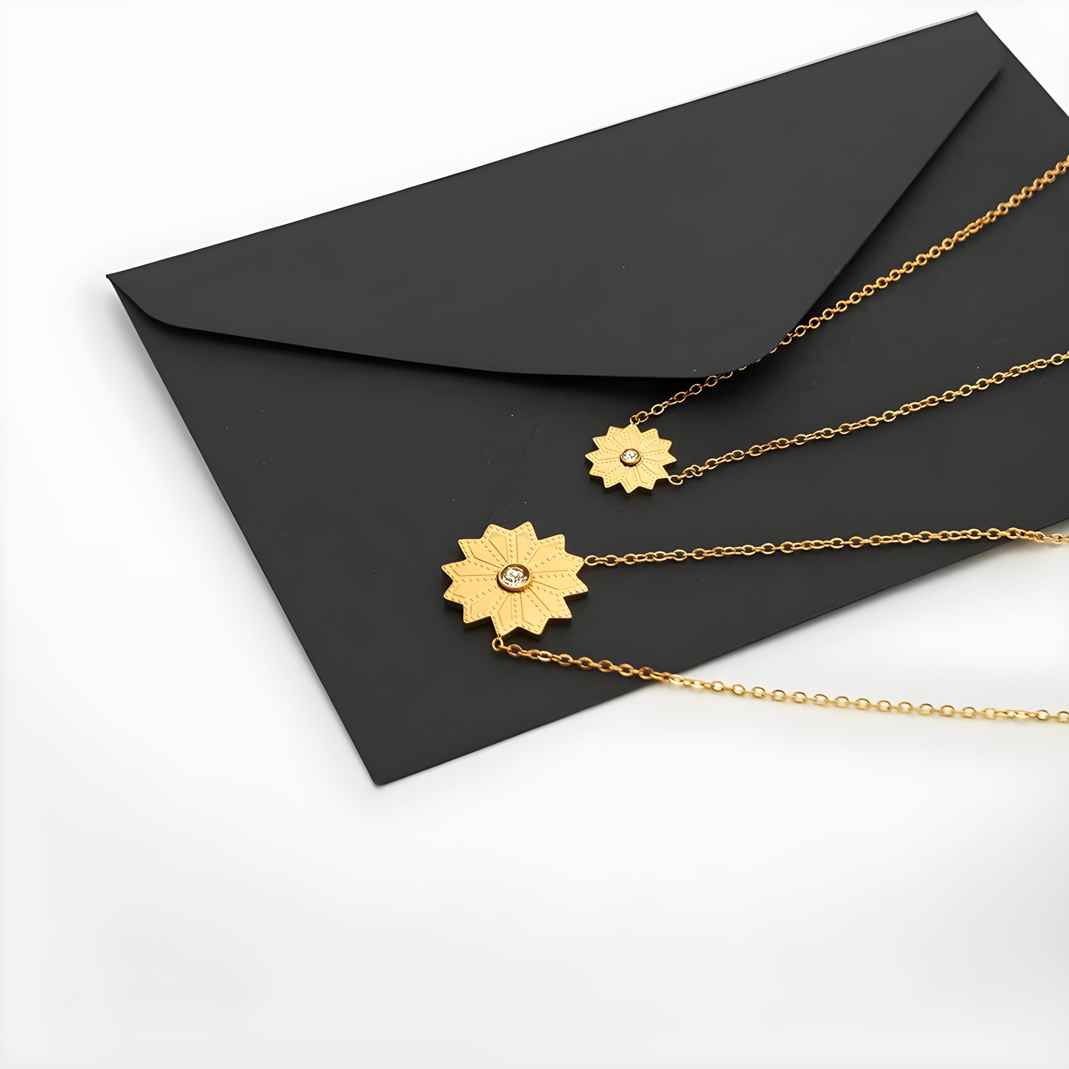 Soleil Sunflower Chain Necklace