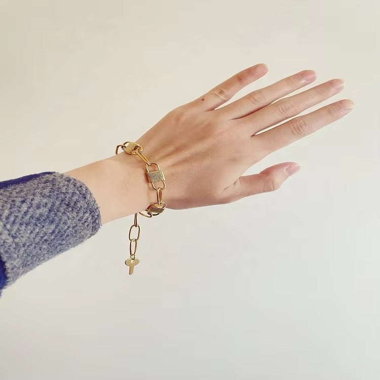 Cipher Lock Chain Bracelet