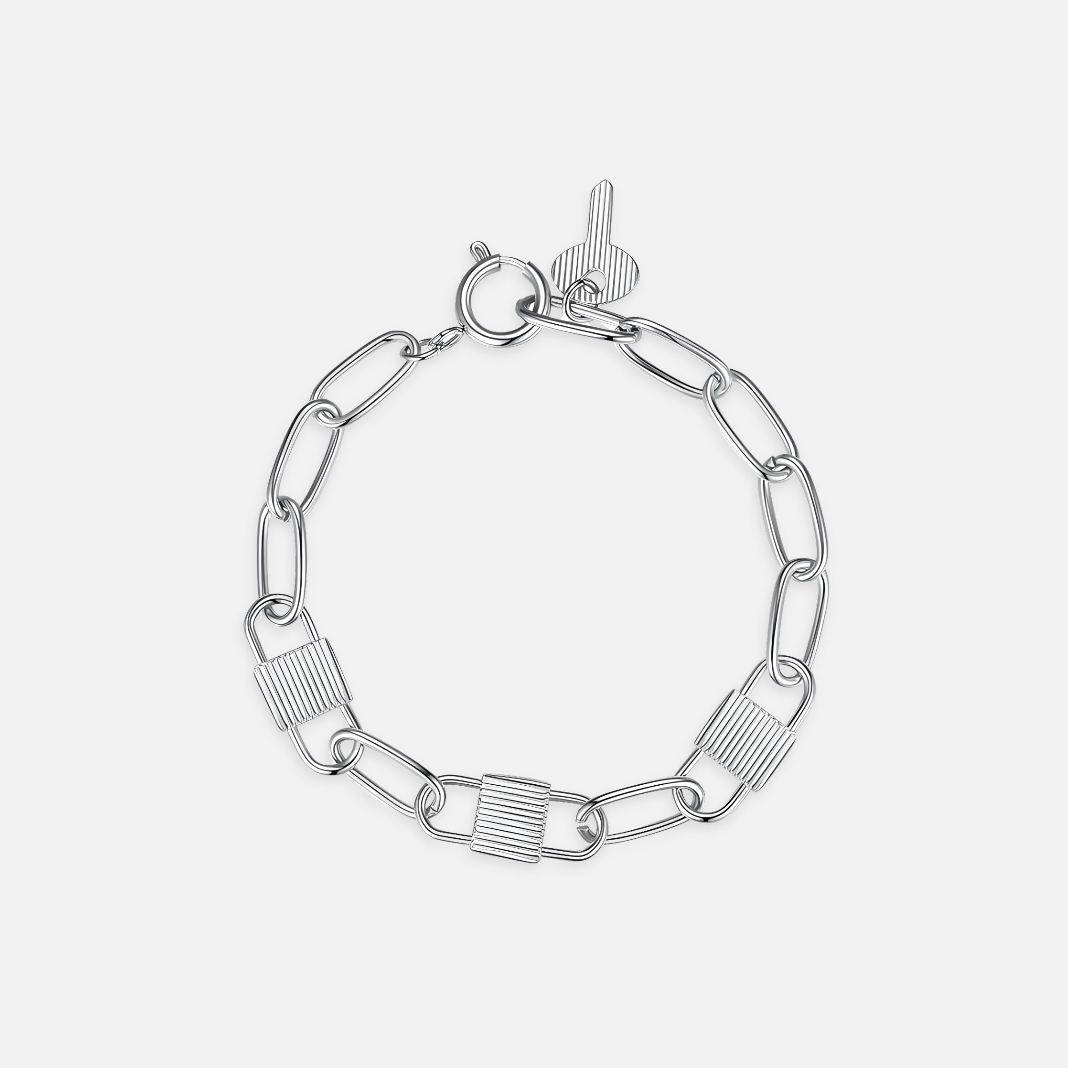 Cipher Lock Chain Bracelet