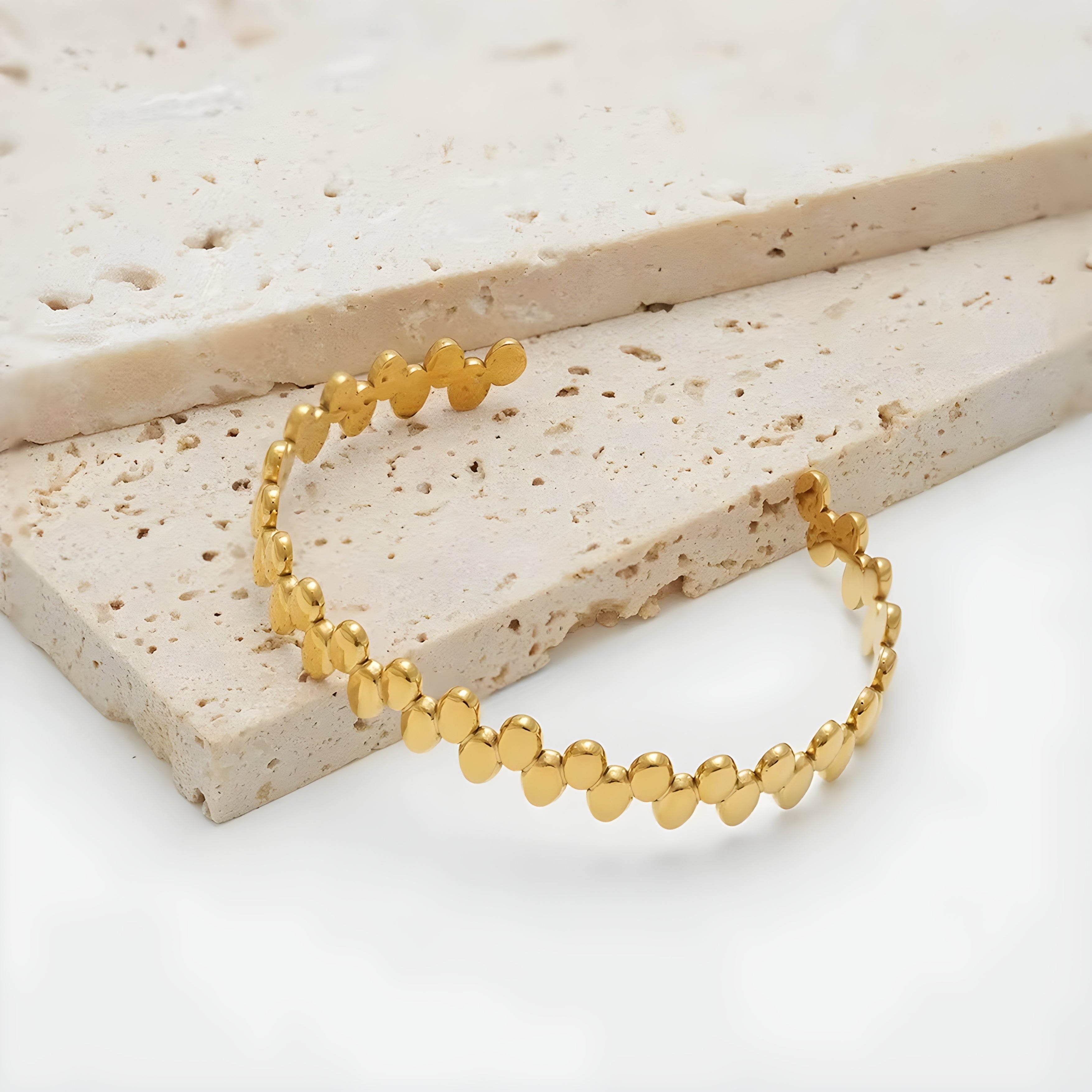 Aura Gold Cuff Bracelet