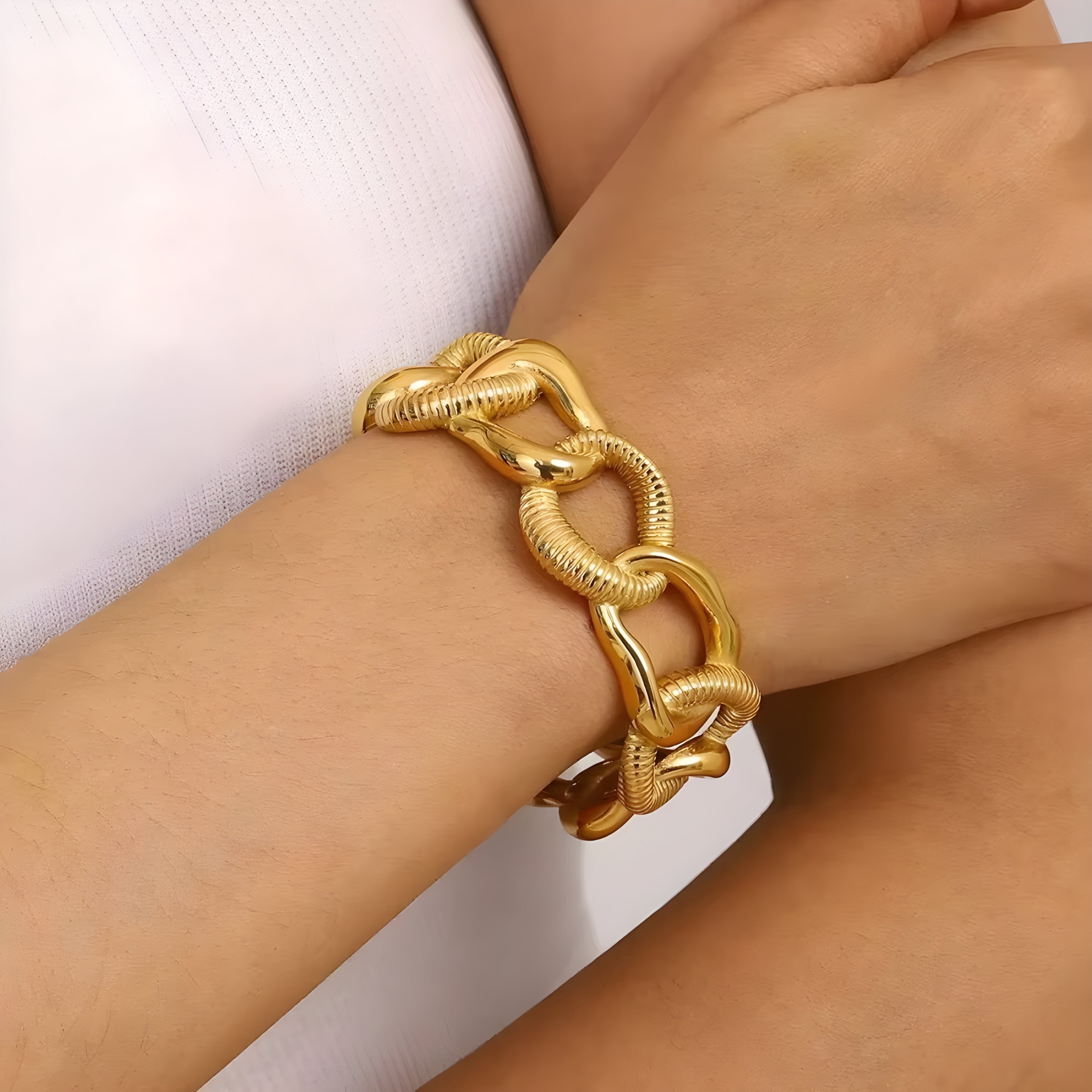 Orion Gold Cuff Bracelet