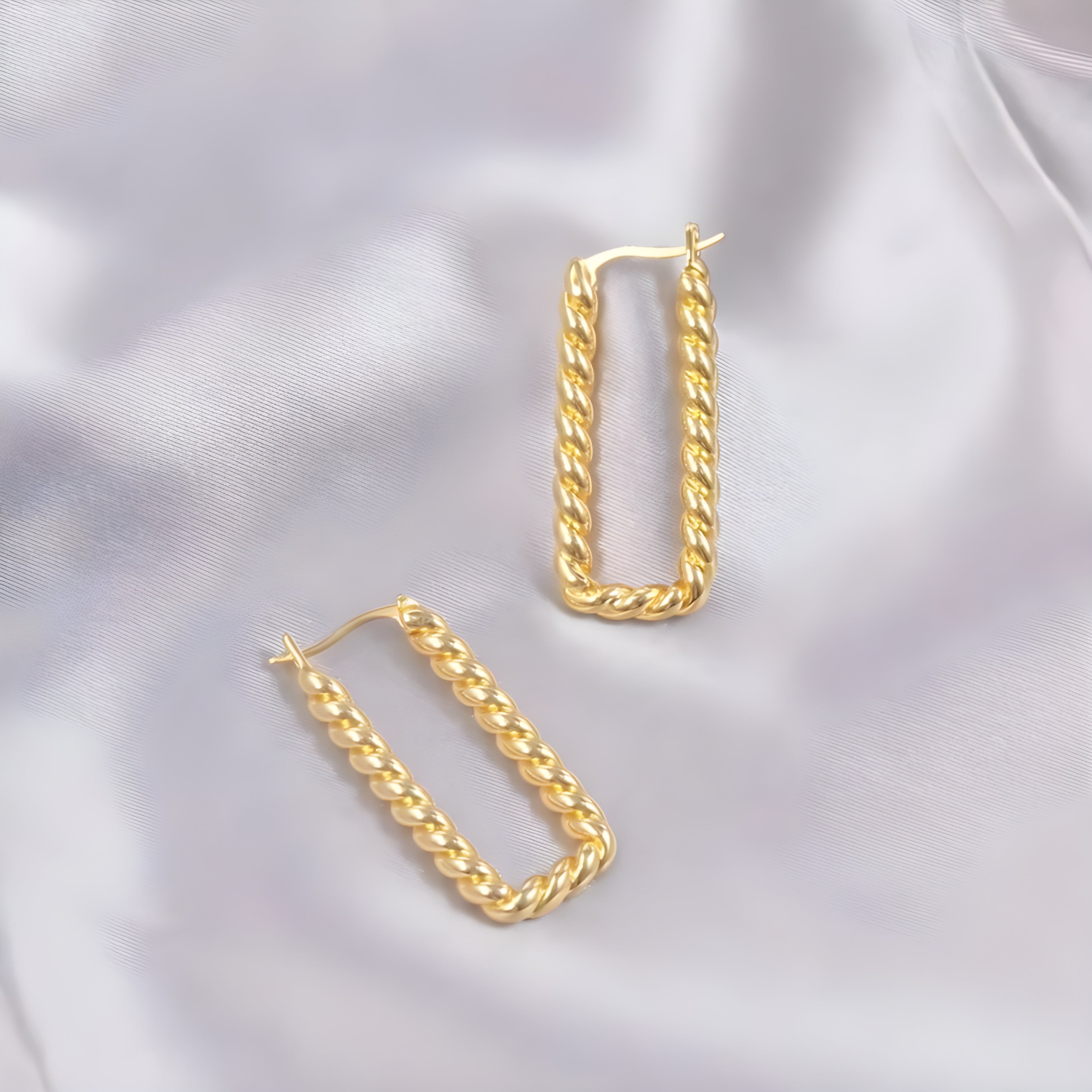 ROPE Twisted Earrings