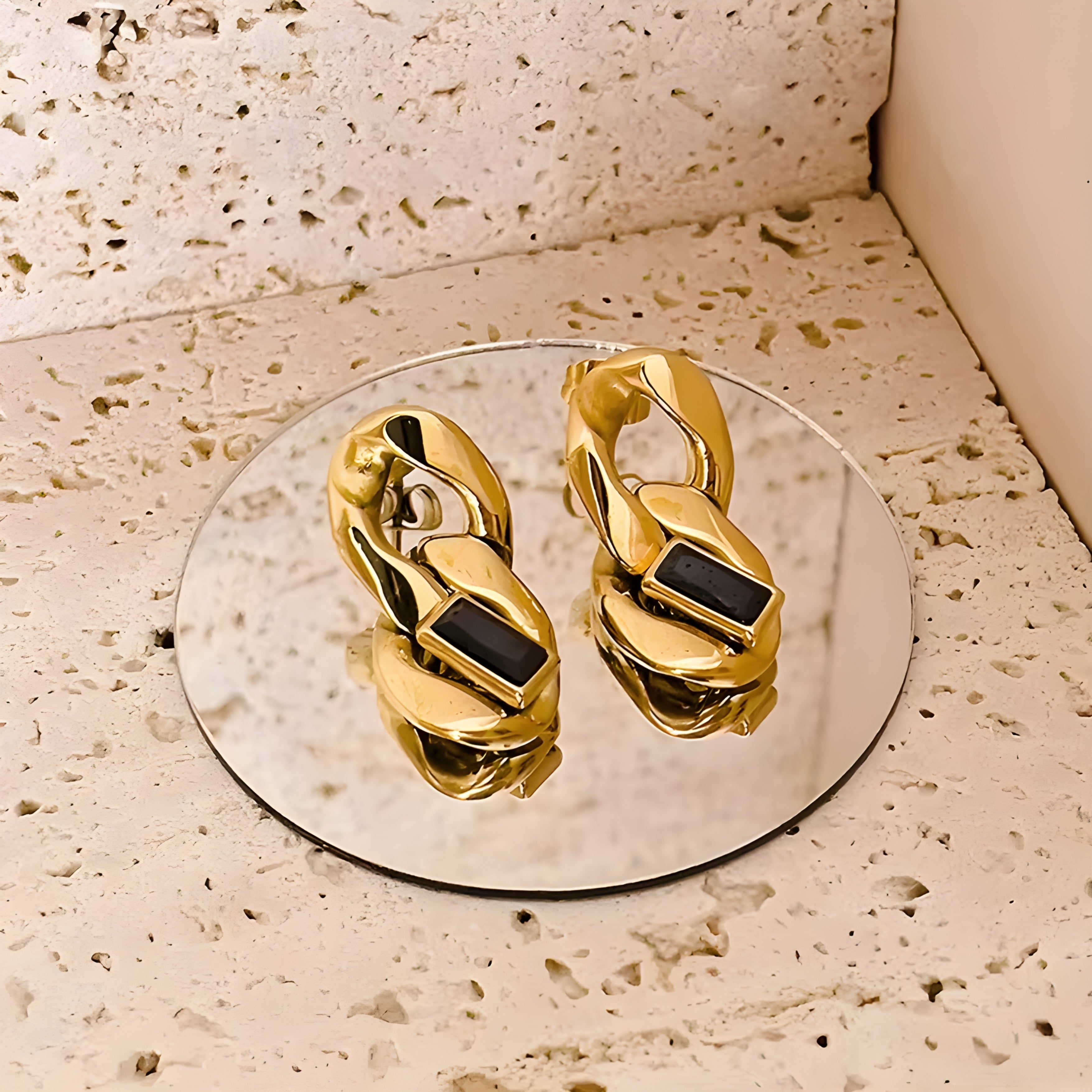 Black Zircon Earrings