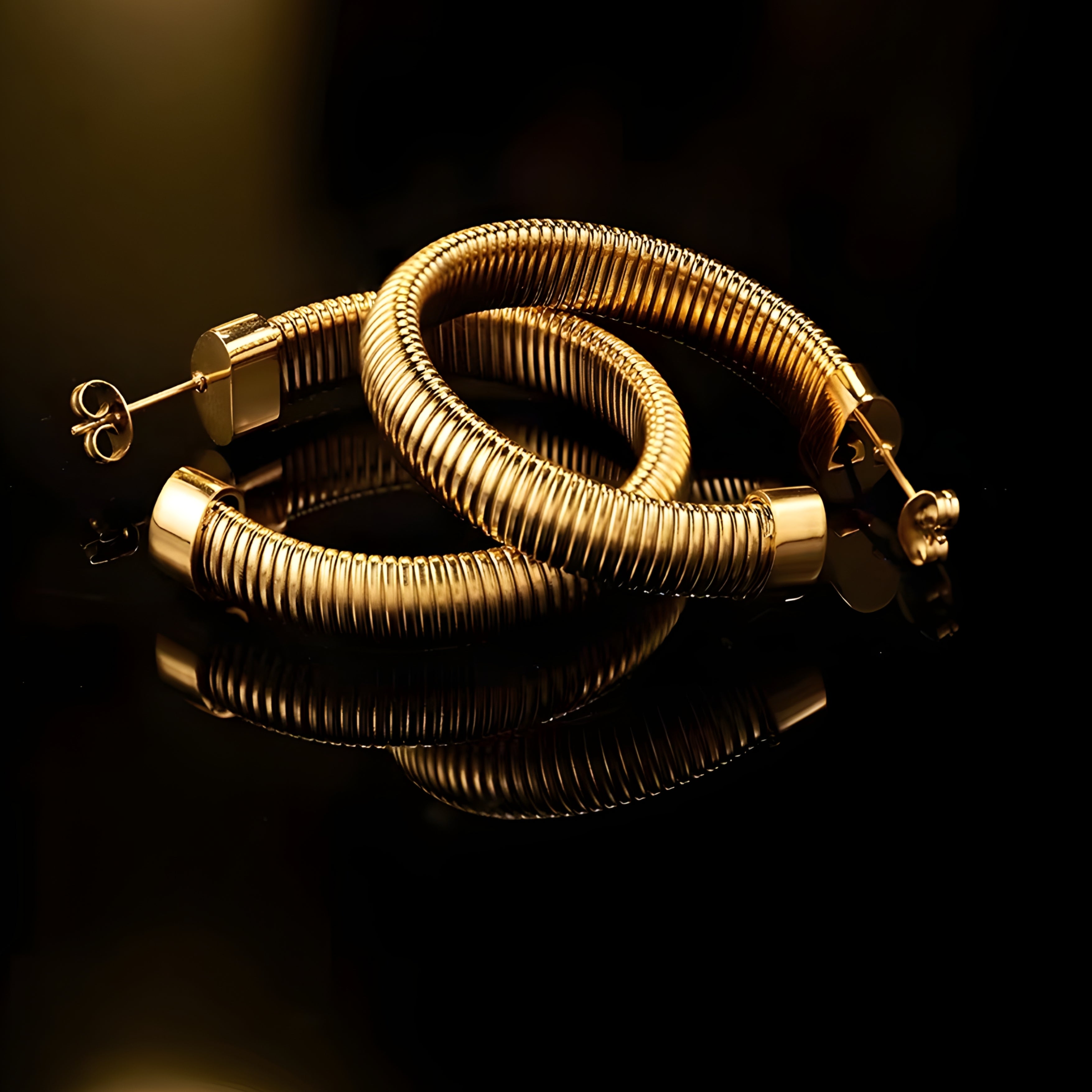 Luxor Chain Gold Earrings