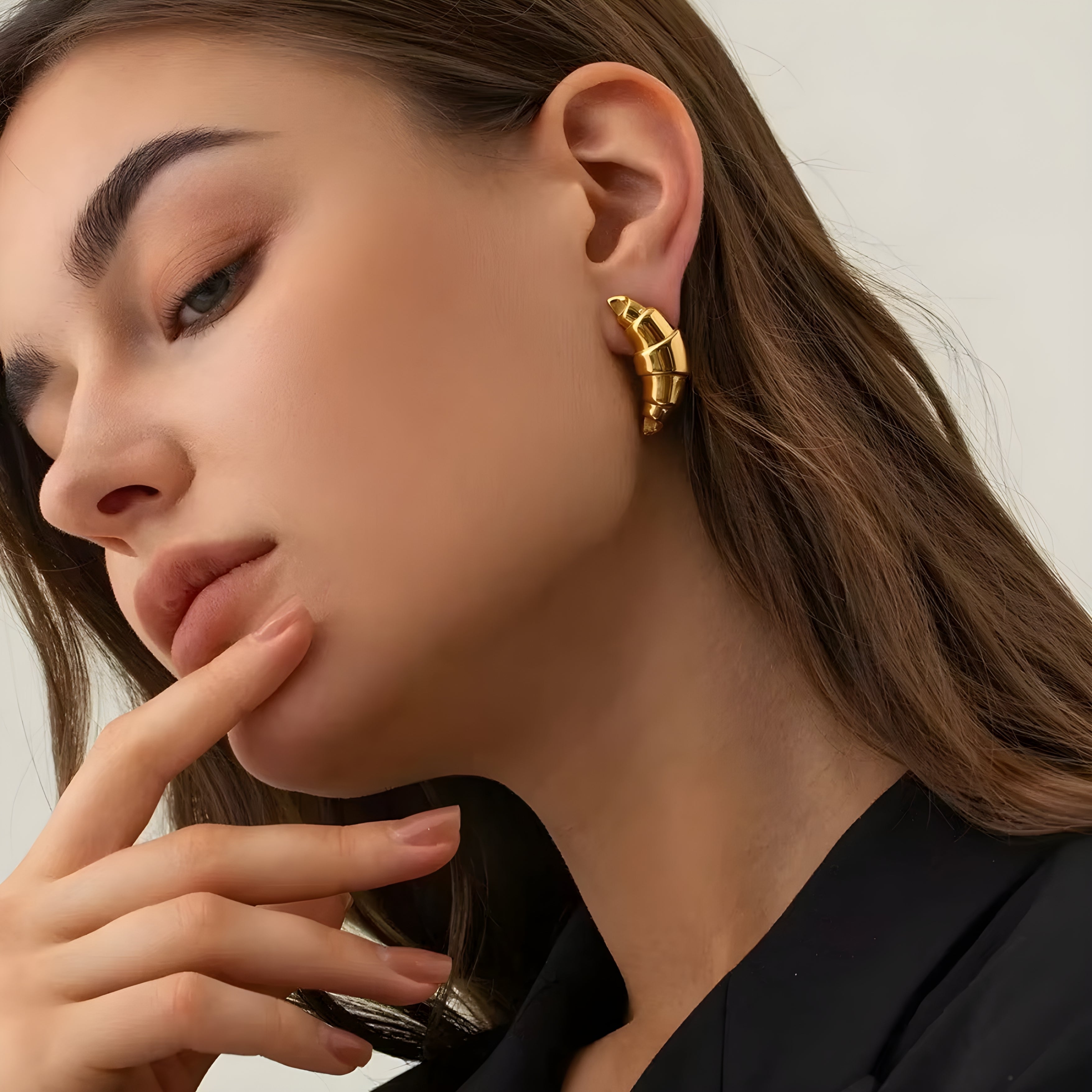 Croissant Earrings