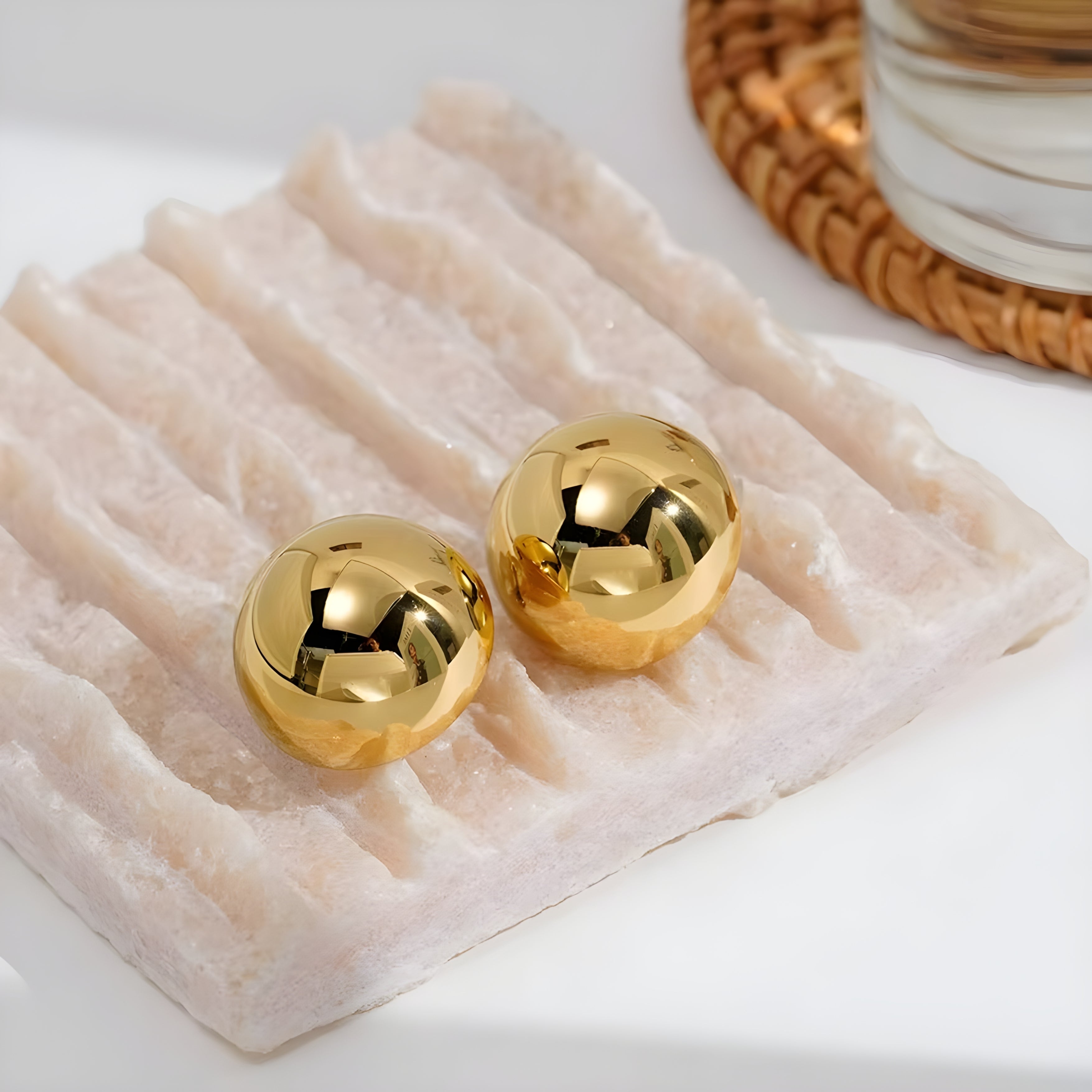 Lunaire Glow Studs Earrings