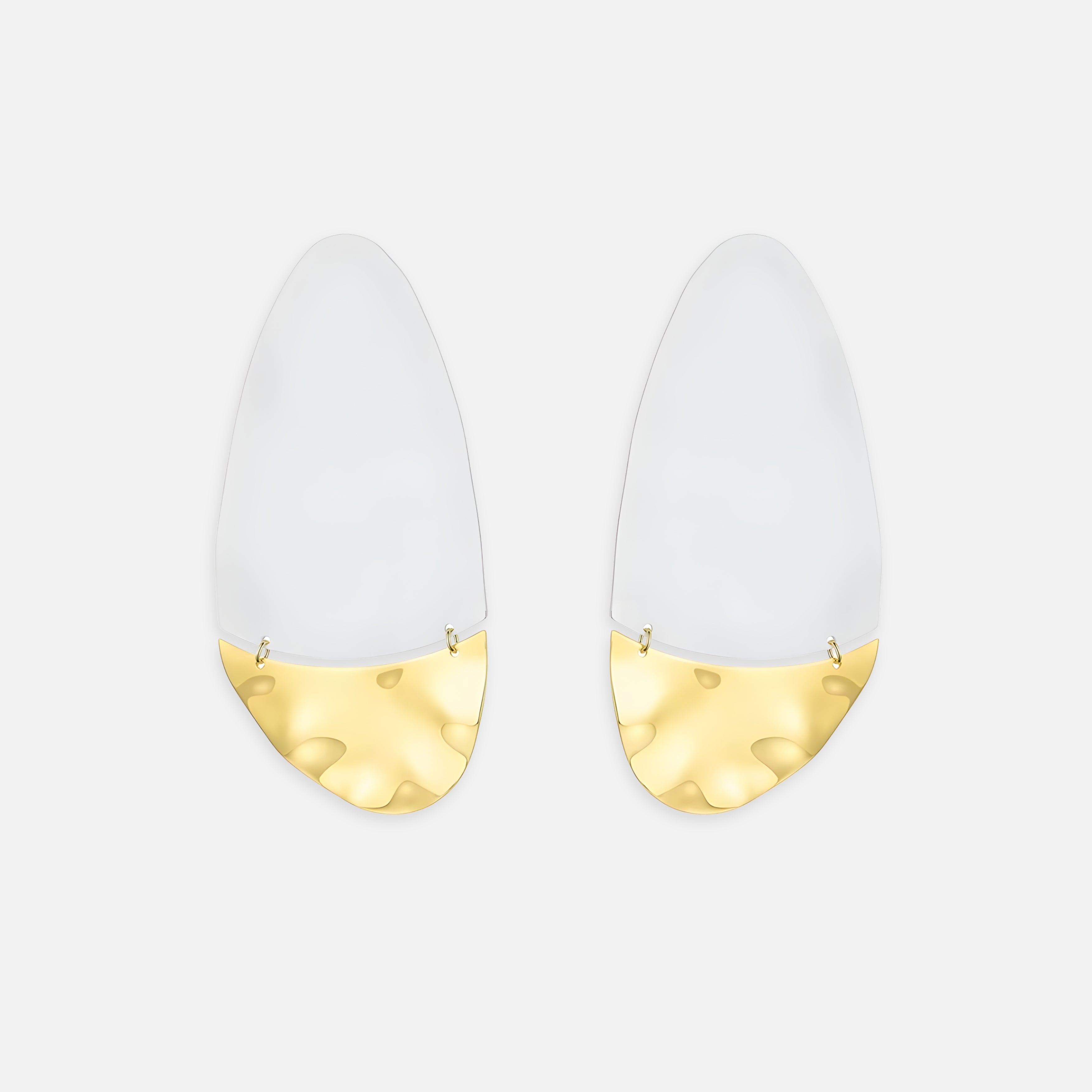 Pebble Geometric Earrings