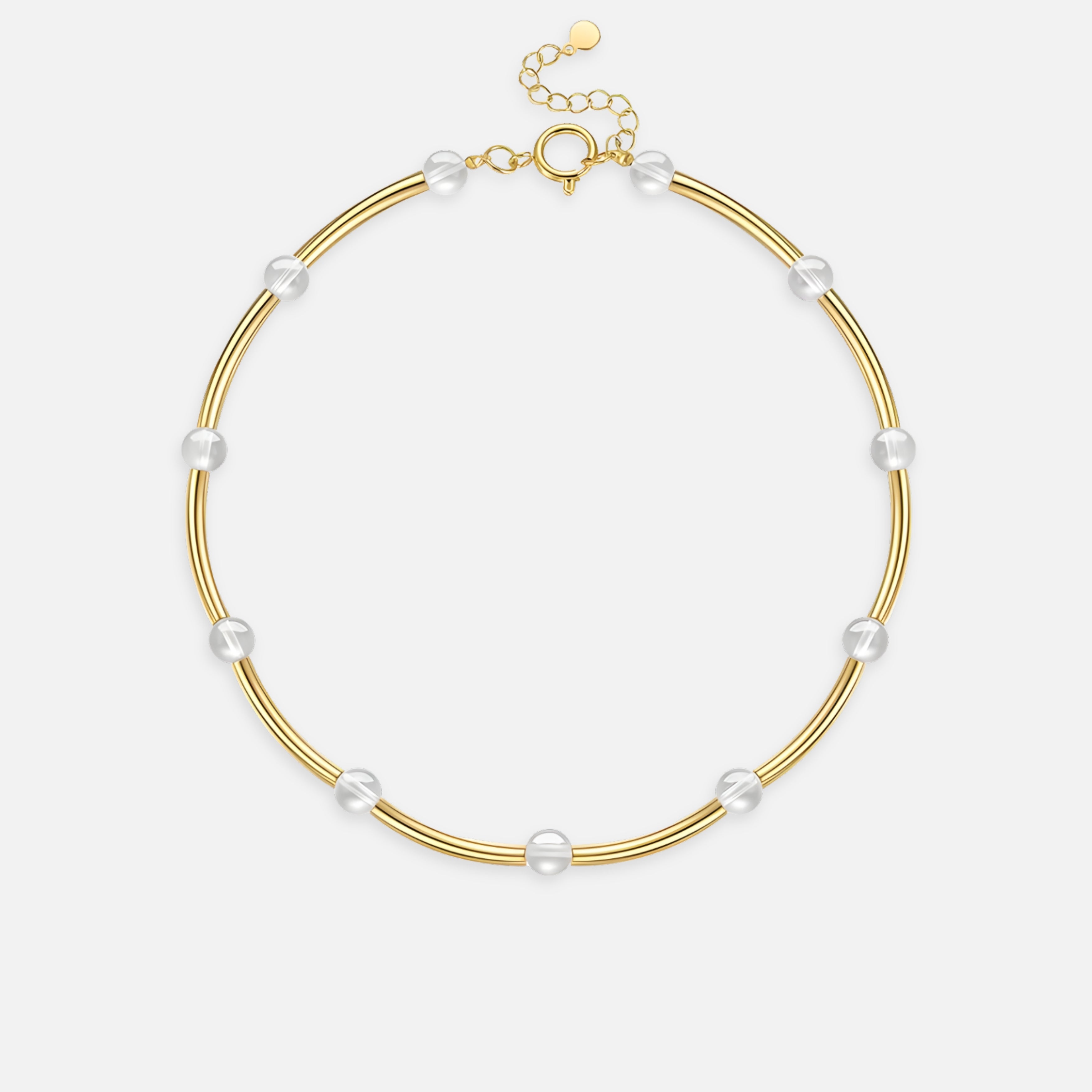 Prism Glass Bead Necklace