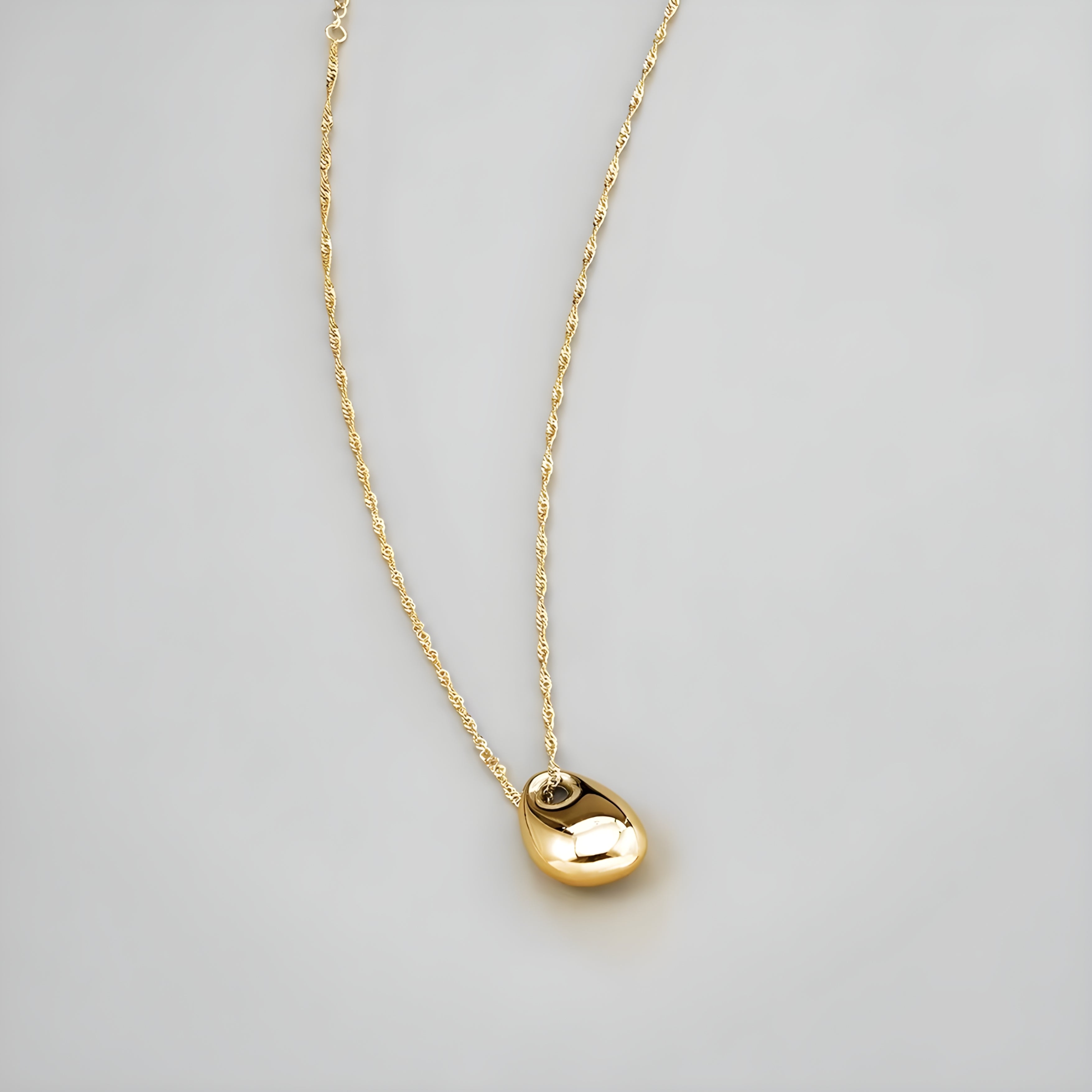 Solace Twist Chain Gold Necklace