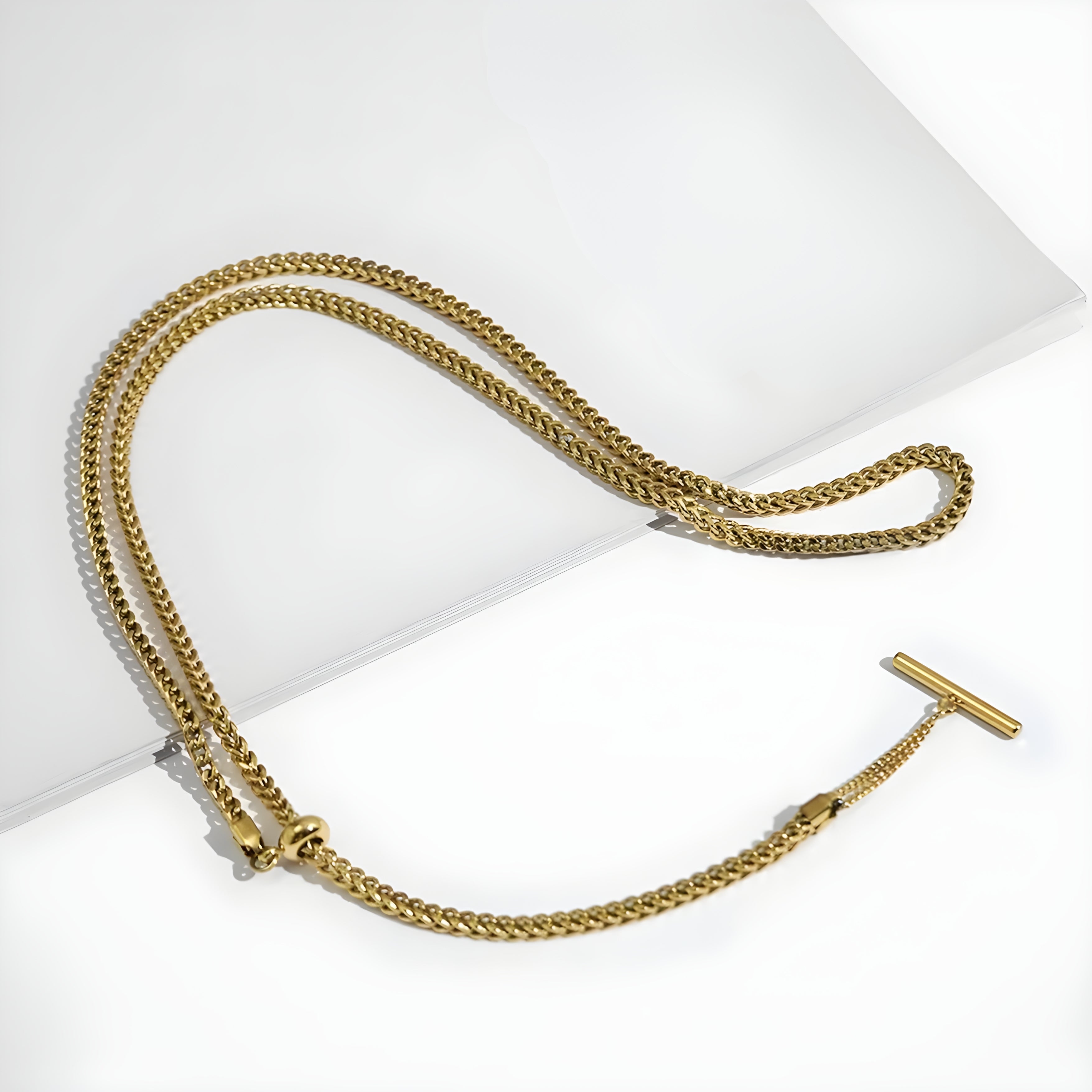 Forge Dragon T-Bar Necklace