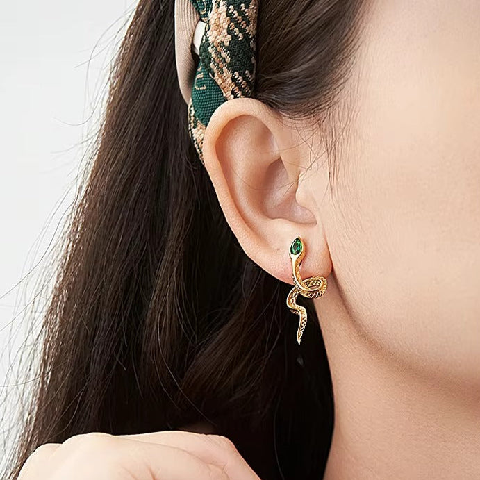 Serpent Zircon Earrings